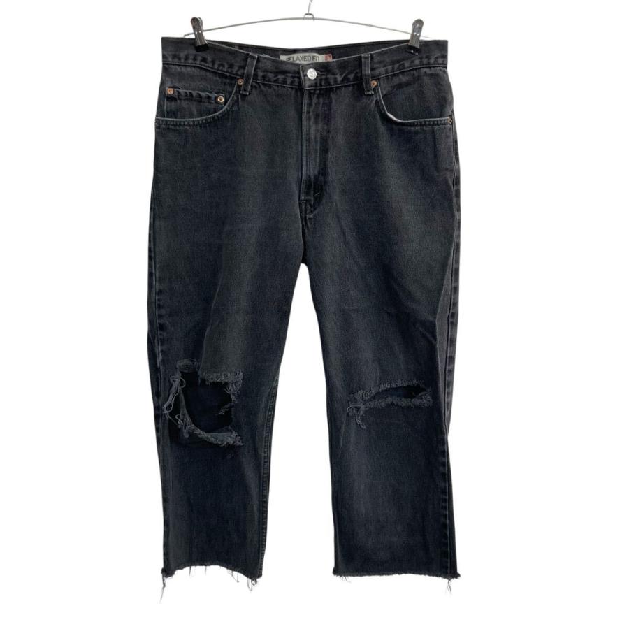 Levi's 550 デニムパンツ W36 ブラック リーバイス ジップアップ