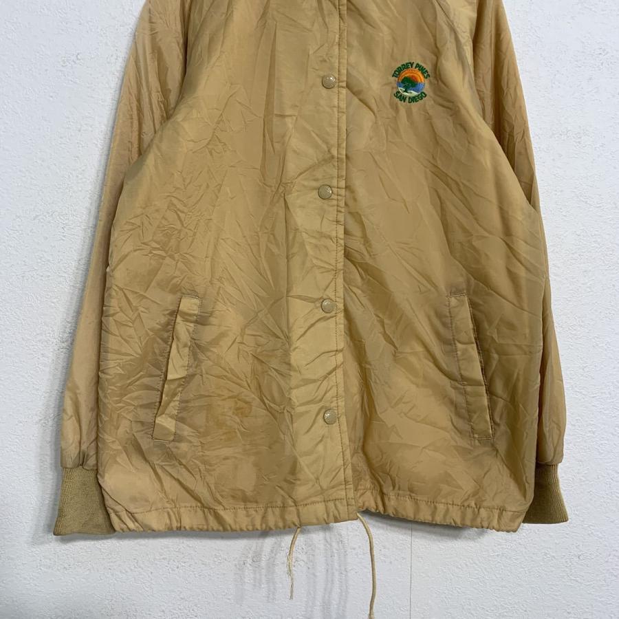 ANTIGUA コーチジャケット XS ベージュ スナップボタン ナイロン