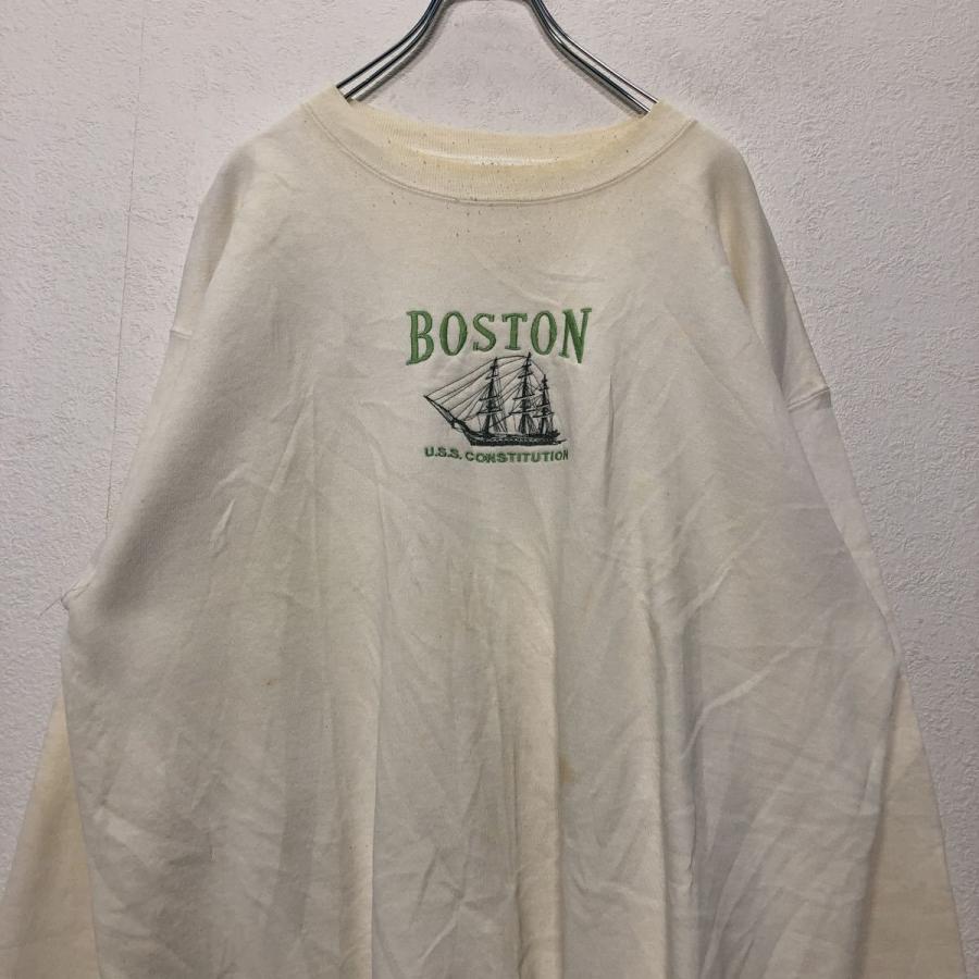 90s SANSEGAL 刺繍 スウェット XLサイズ ビッグサイズ USA製
