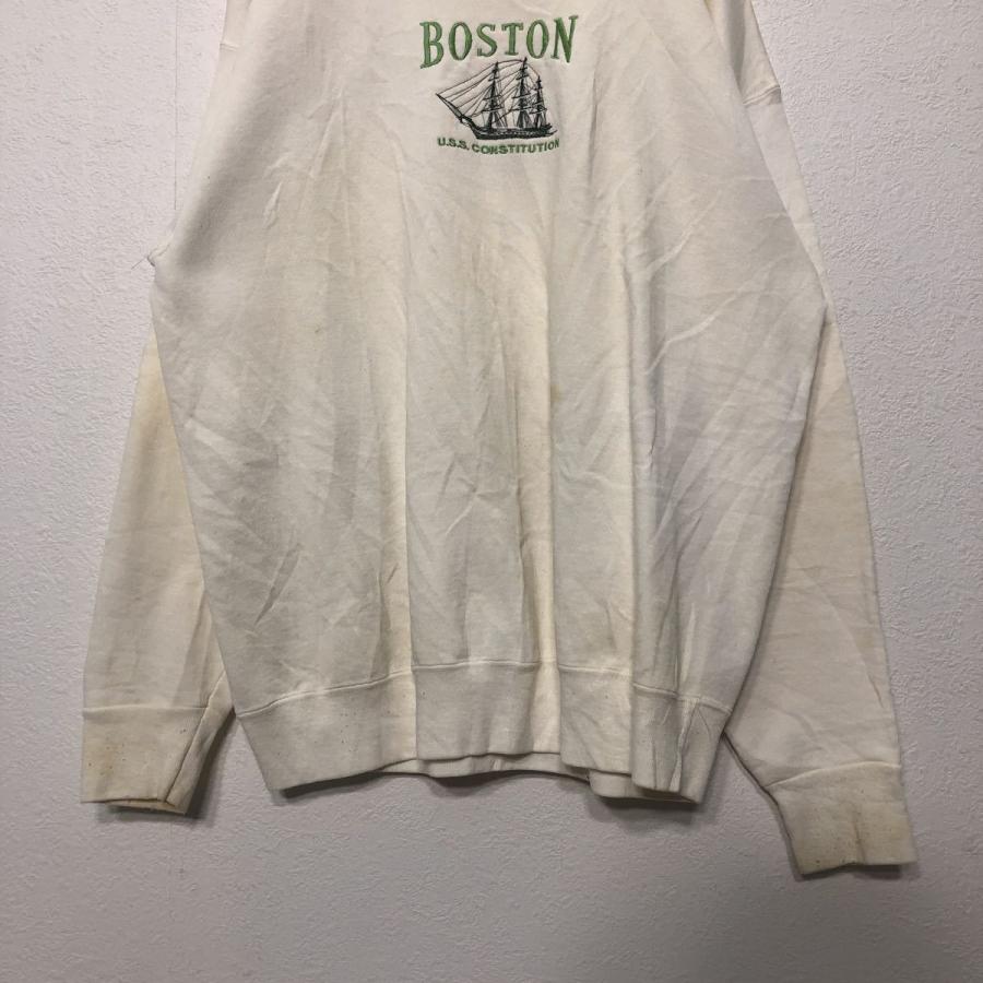 90s SANSEGAL 刺繍 スウェット XLサイズ ビッグサイズ USA製