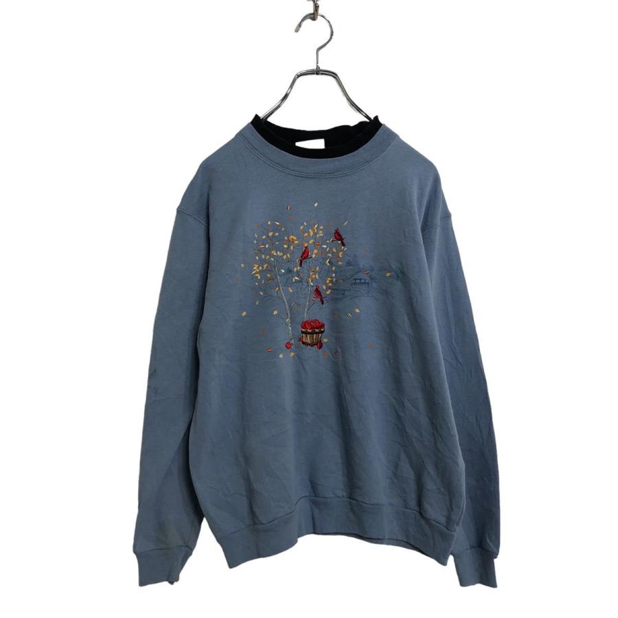 ダブルネック スウェットトレーナー ウィメンズ L レトロ カントリー