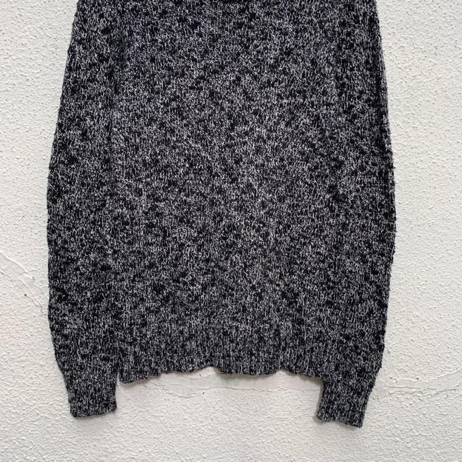 L.L.Bean コットン ニット セーター XS ブラック ホワイト マーブル