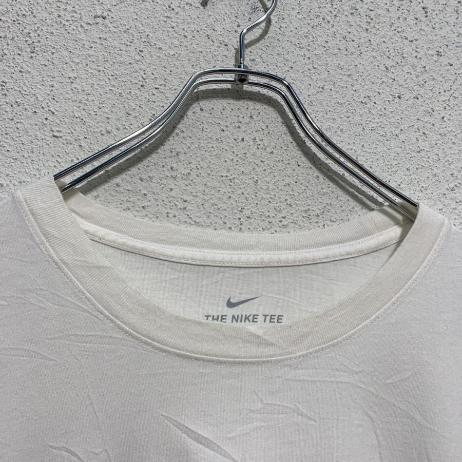 NIKE 長袖 ロゴ Tシャツ XL ホワイト ナイキ just do it 刺繍 ビッグ