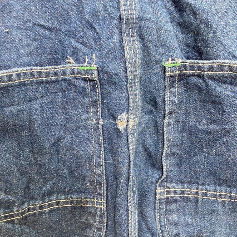 LIBERTY デニム オーバーオール W30 M ブルー グリーン リバティ