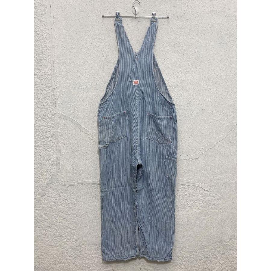 ROUND HOUSE ヒッコリー オーバーオール W44 ストライプ ビッグサイズ