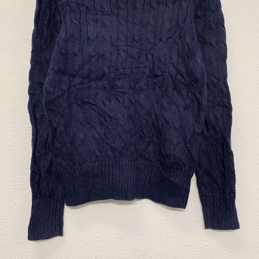 Polo Ralph Lauren ケーブル編み セーター S ネイビー ポロラルフ