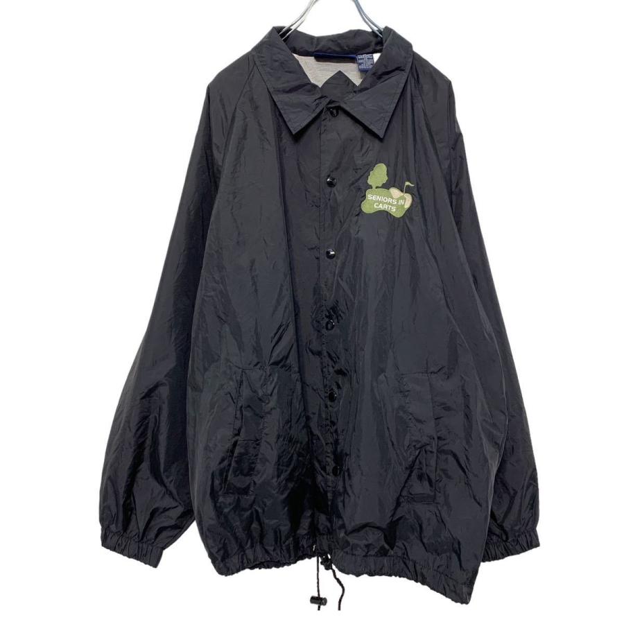 LUNA PIER コーチジャケット L ブラック ロゴ ルナピアー 古着卸