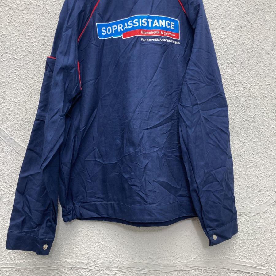 ユーロ ワークジャケット 44-46 S〜Mサイズ位 コットンブルゾン 紺