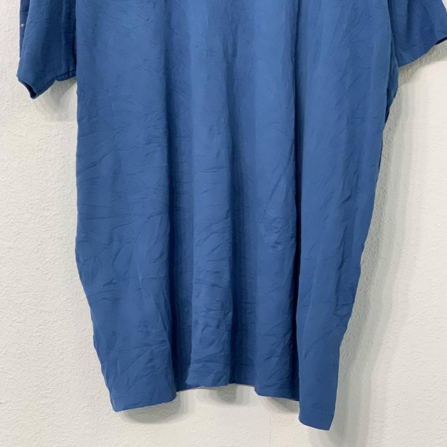 Columbia 半袖 ロゴ プリント Tシャツ XL ブルー コロンビア シンプル スポーツ 速乾性 ビッグサイズ 古着 古着卸 アメリカ仕入 a508-5874｜voxtrading9｜06