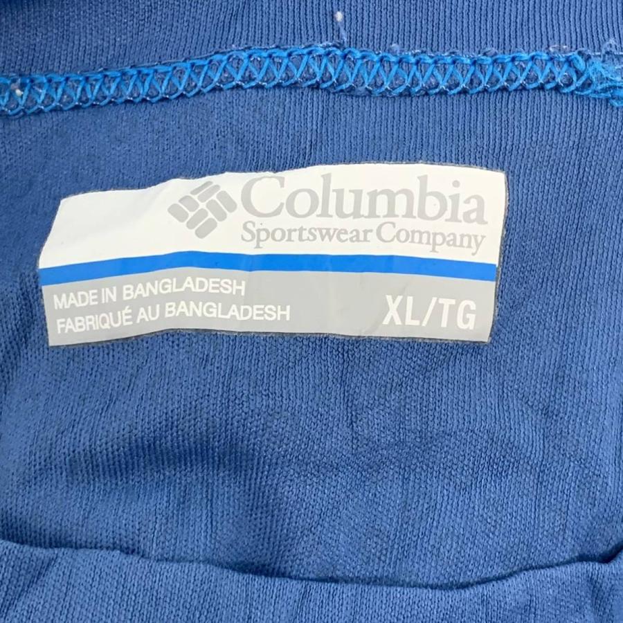 Columbia 半袖 ロゴ プリント Tシャツ XL ブルー コロンビア シンプル スポーツ 速乾性 ビッグサイズ 古着 古着卸 アメリカ仕入 a508-5874｜voxtrading9｜07
