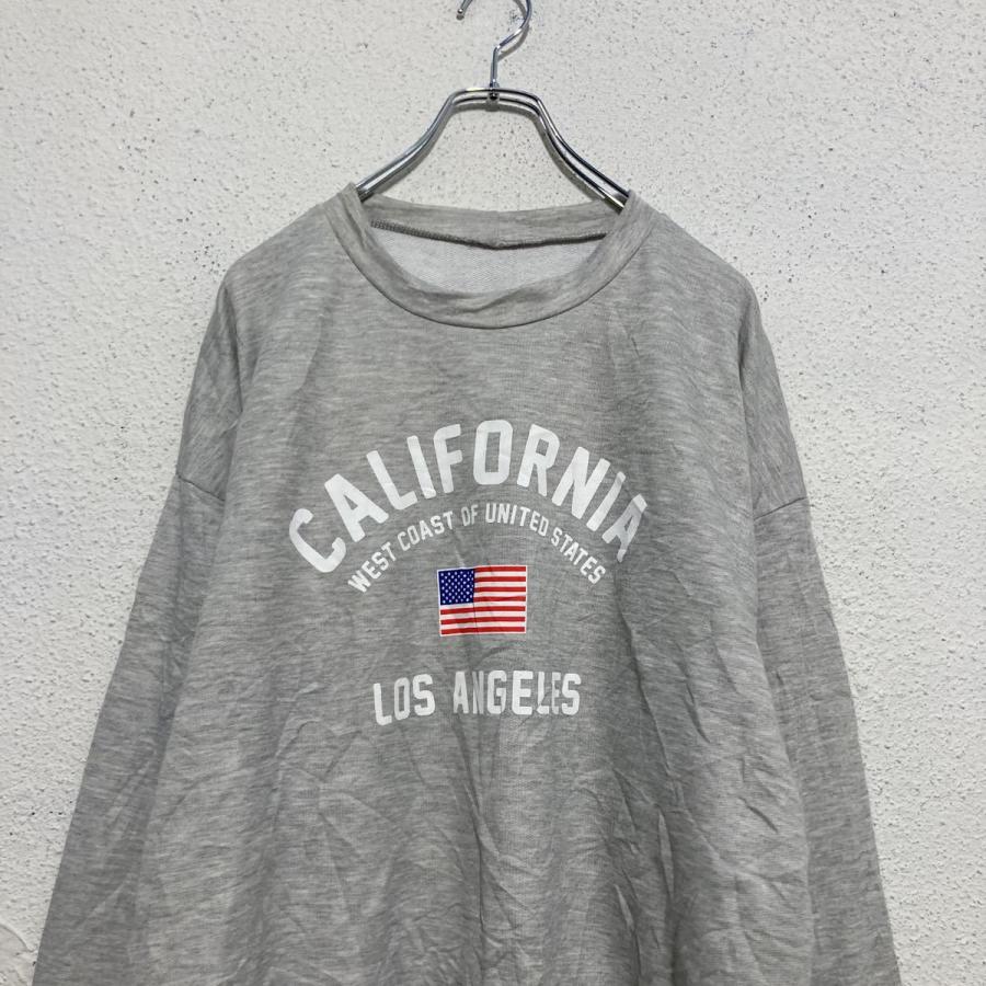 スウェット トレーナー 2XL〜 グレー ロサンゼルス カリフォルニア 