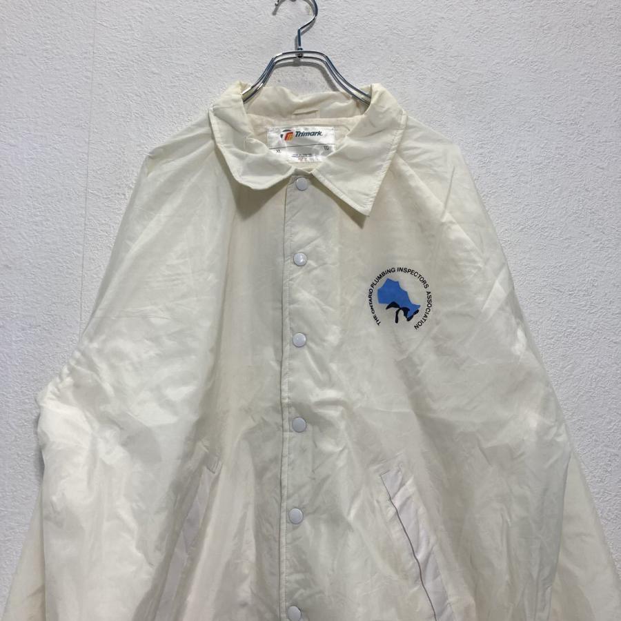 Trimark コーチジャケット XL ビッグサイズ ナイロンジャケット 白 