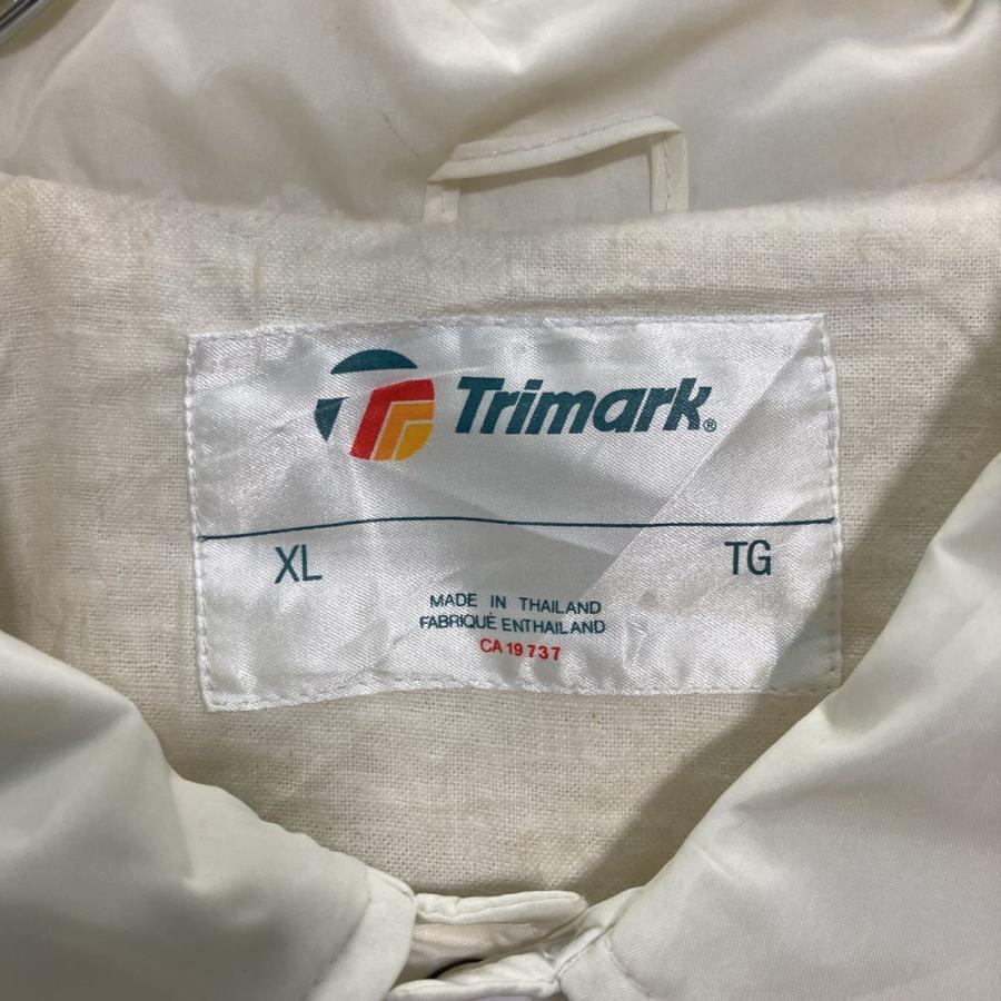 Trimark コーチジャケット XL ビッグサイズ ナイロンジャケット 白 