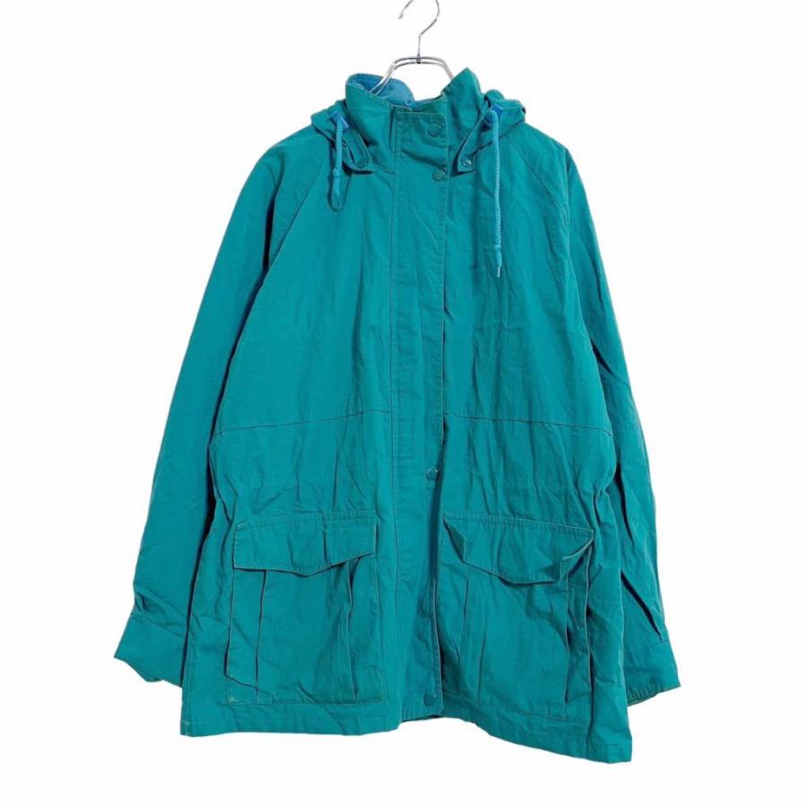 TOWNE BY LONDON FOG ジャケット フーディー L グリーン ブルー 