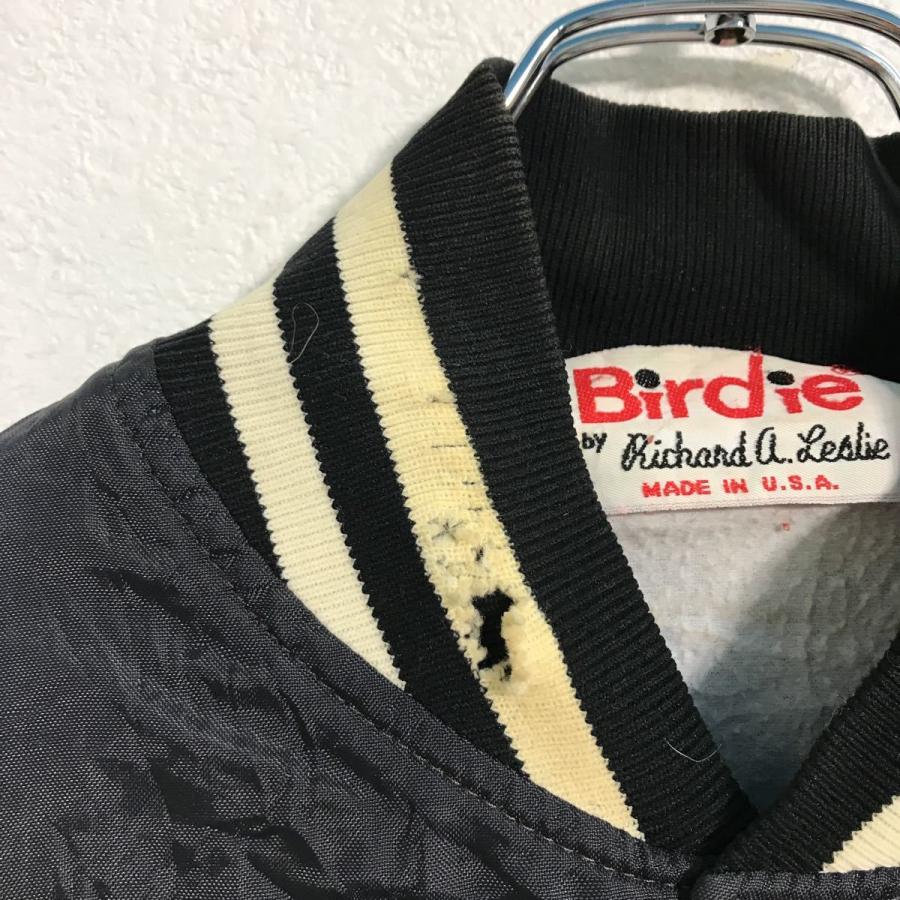 Birdie ナイロン スタジャン L ブラック アメリカ製 古着卸 アメリカ仕