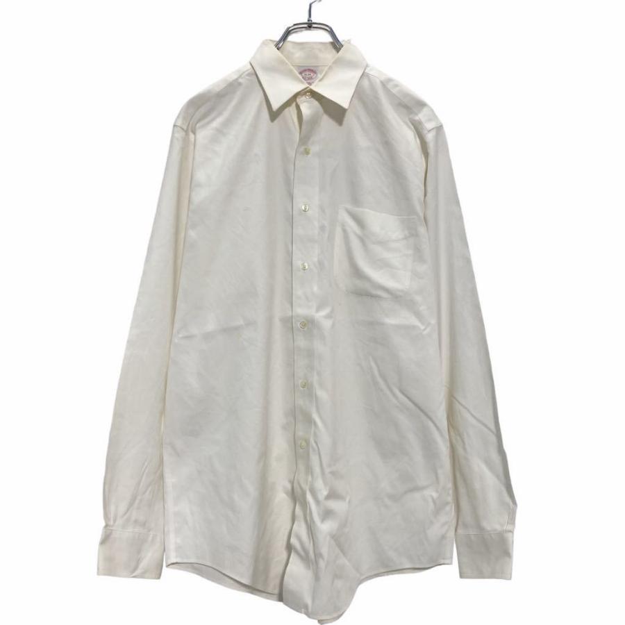 BROOKS BROTHERS長袖 シャツ 15-34 ホワイト ブルックスブラザーズ