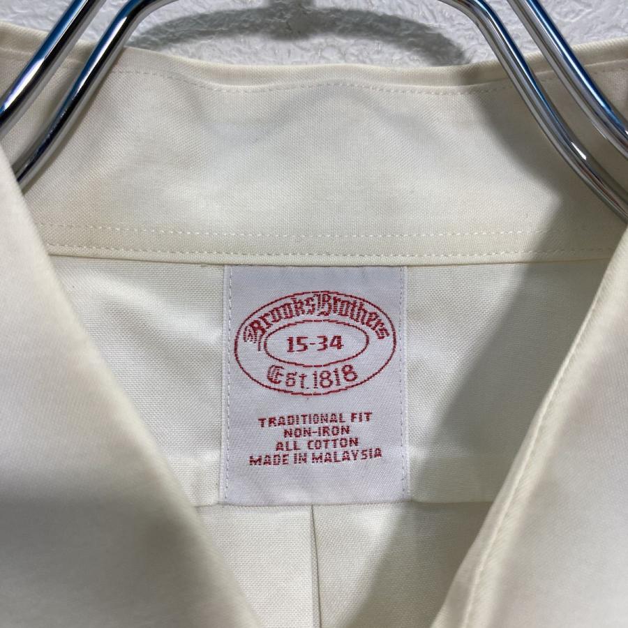 BROOKS BROTHERS長袖 シャツ 15-34 ホワイト ブルックスブラザーズ