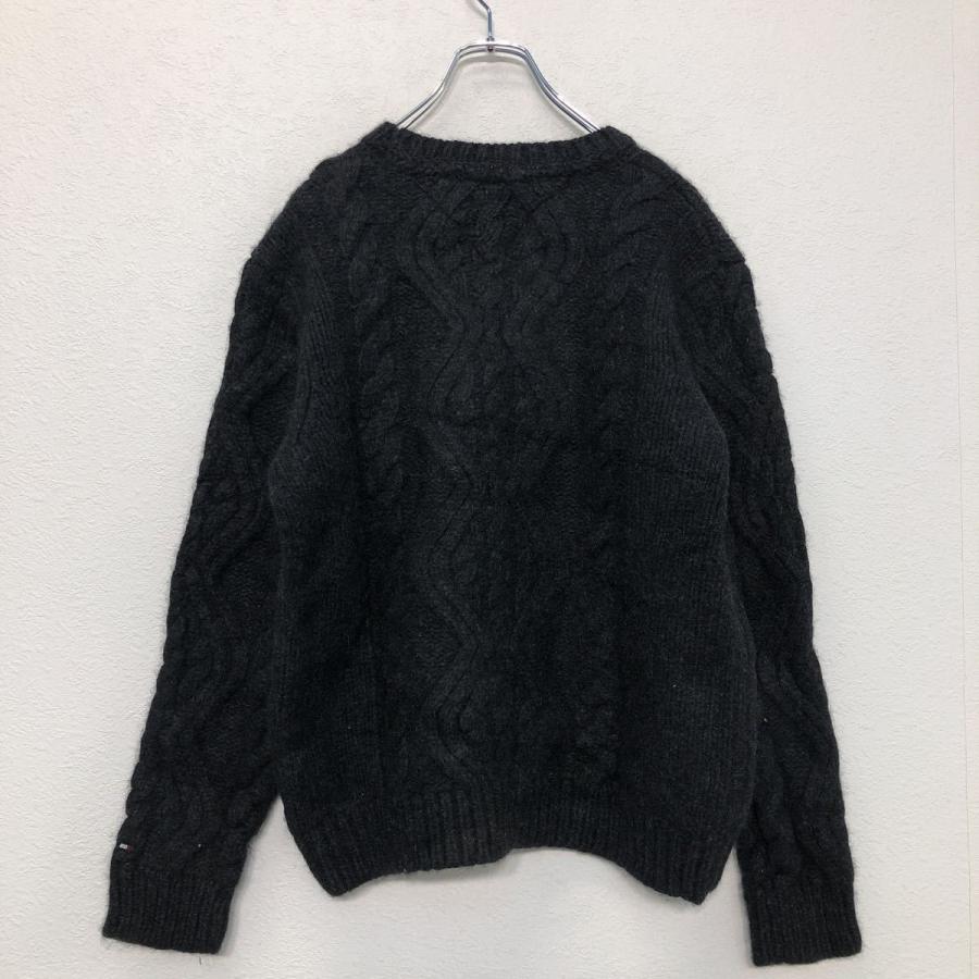 TOMMY HILFIGER ウール ニット セーター L ブラック トミー