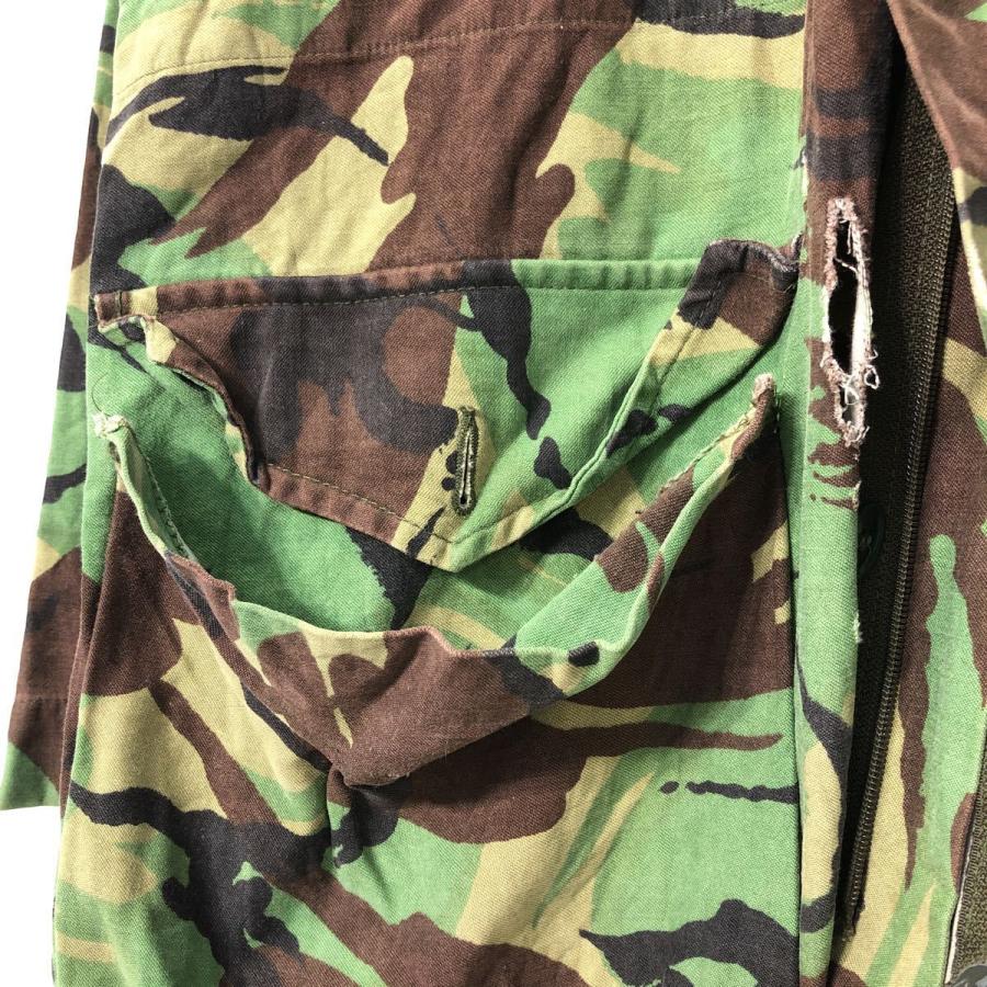 ミリタリー ジャケット 180/96 XL〜 カーキ 迷彩 カモフラ ジップ