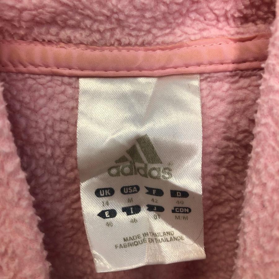 adidas フリース ジャケット レディース M ピンク アディダス フーディ