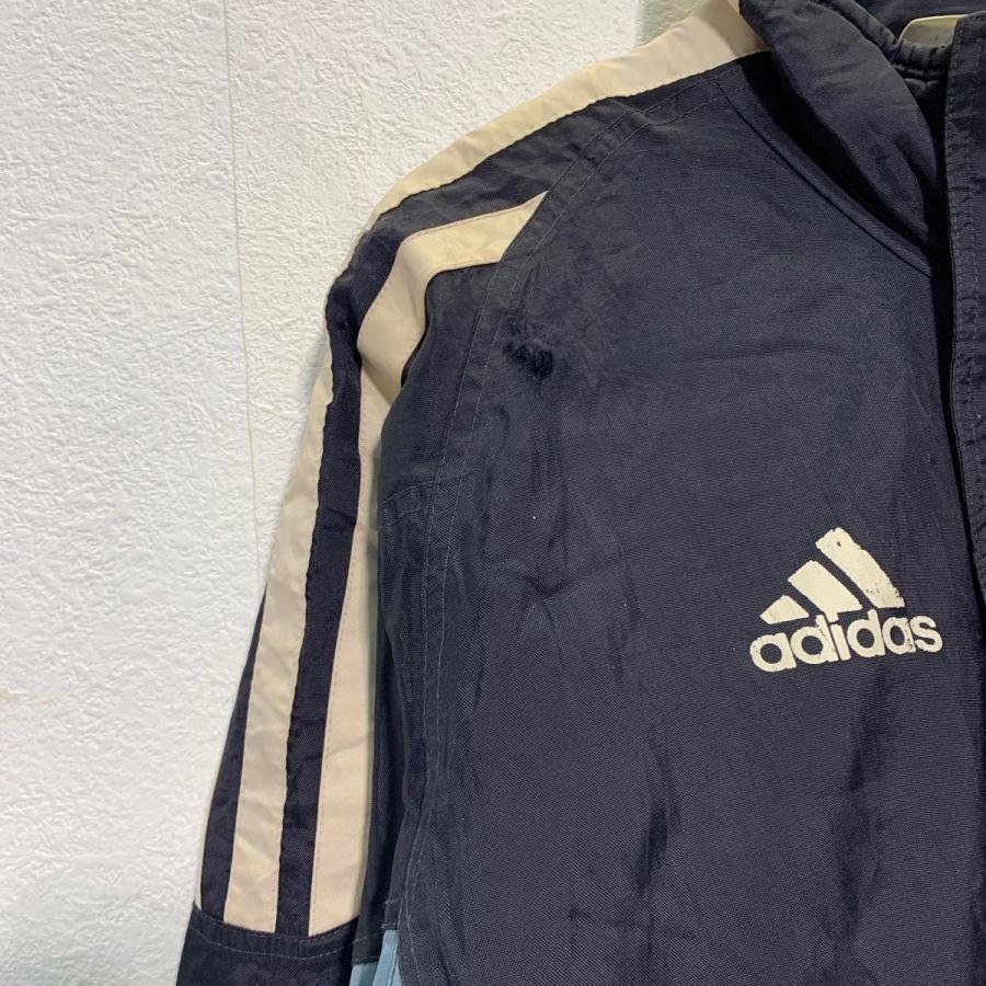 adidas ジップアップ ダウン・中綿ジャケット L ブラック ブルー アディダス 古着卸 アメリカ仕入 a512-5347｜voxtrading9｜06