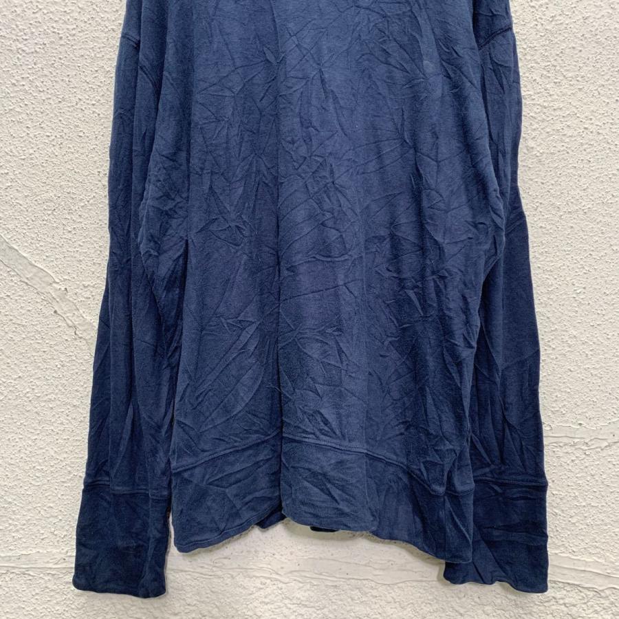 NIKE 長袖 ロゴ Tシャツ XL ネイビー ナイキ ワッペン ロンT ロングT