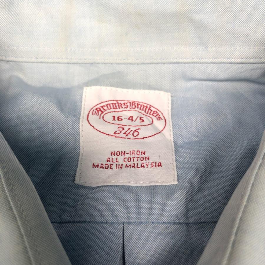 BROOKS BROTHERS 長袖 無地 シャツ サイズ表記 16-4/5 L〜 ライト