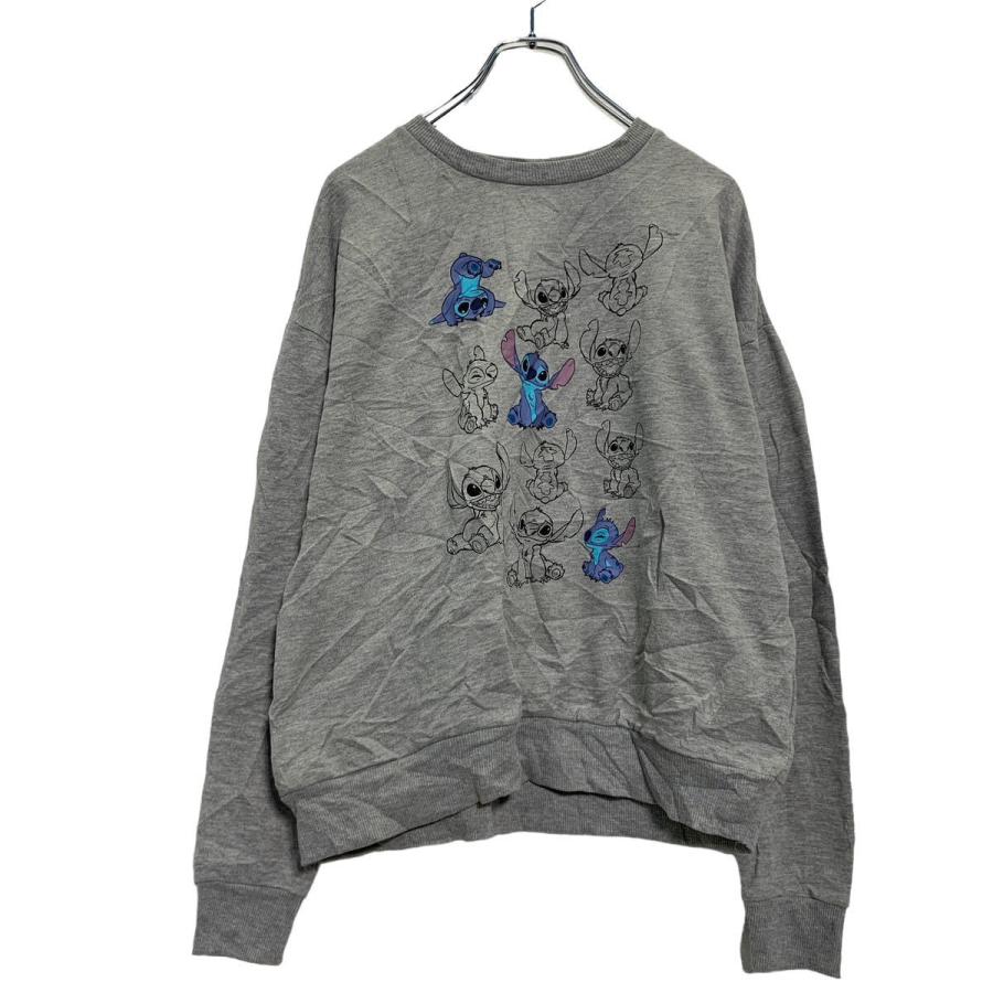 Disney キャラクター スウェット トレーナー S グレー ブルー