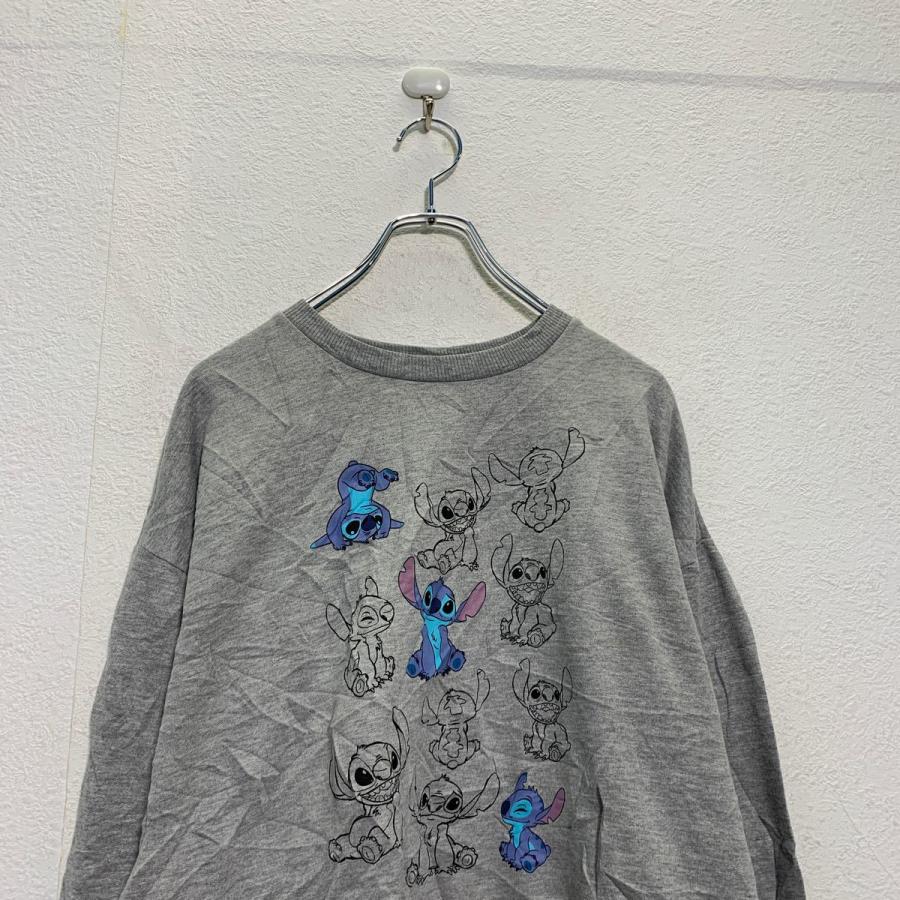 Disney キャラクター スウェット トレーナー S グレー ブルー