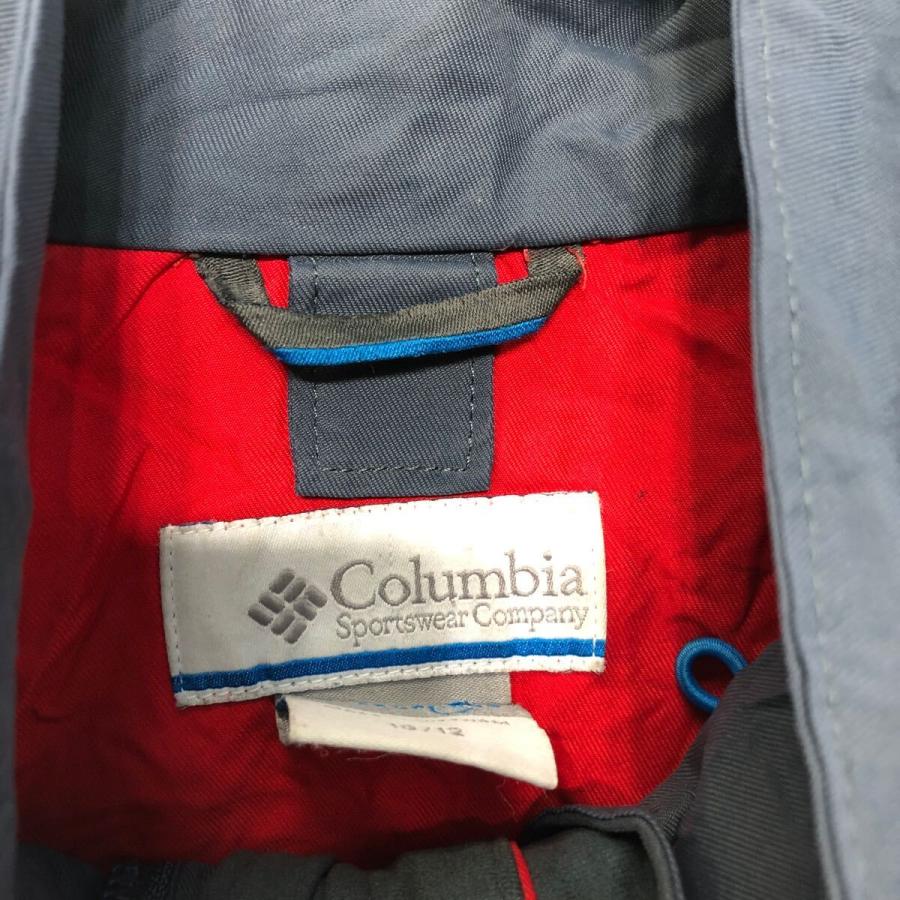 Columbia マウンテンパーカー キッズ 10/12 レッド グレー コロンビア 
