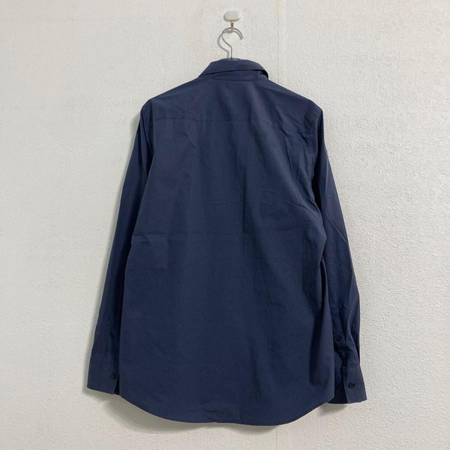 Calvin Klein 長袖 ストライプシャツ M ネイビー ブラック カルバン