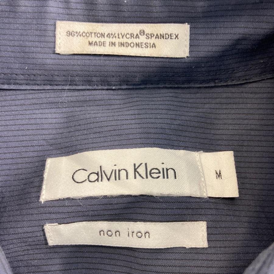 【新品未使用】アメリカ限定 カルバンクライン ストライプ柄水着 Mサイズ Calvin Klein 長袖 ストライプシャツ M ネイビー ブラック カルバン