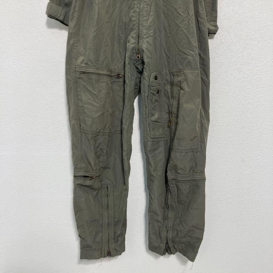 長袖 つなぎ W34 サイズ表記 42R カーキ アメリカ軍 フライトスーツ