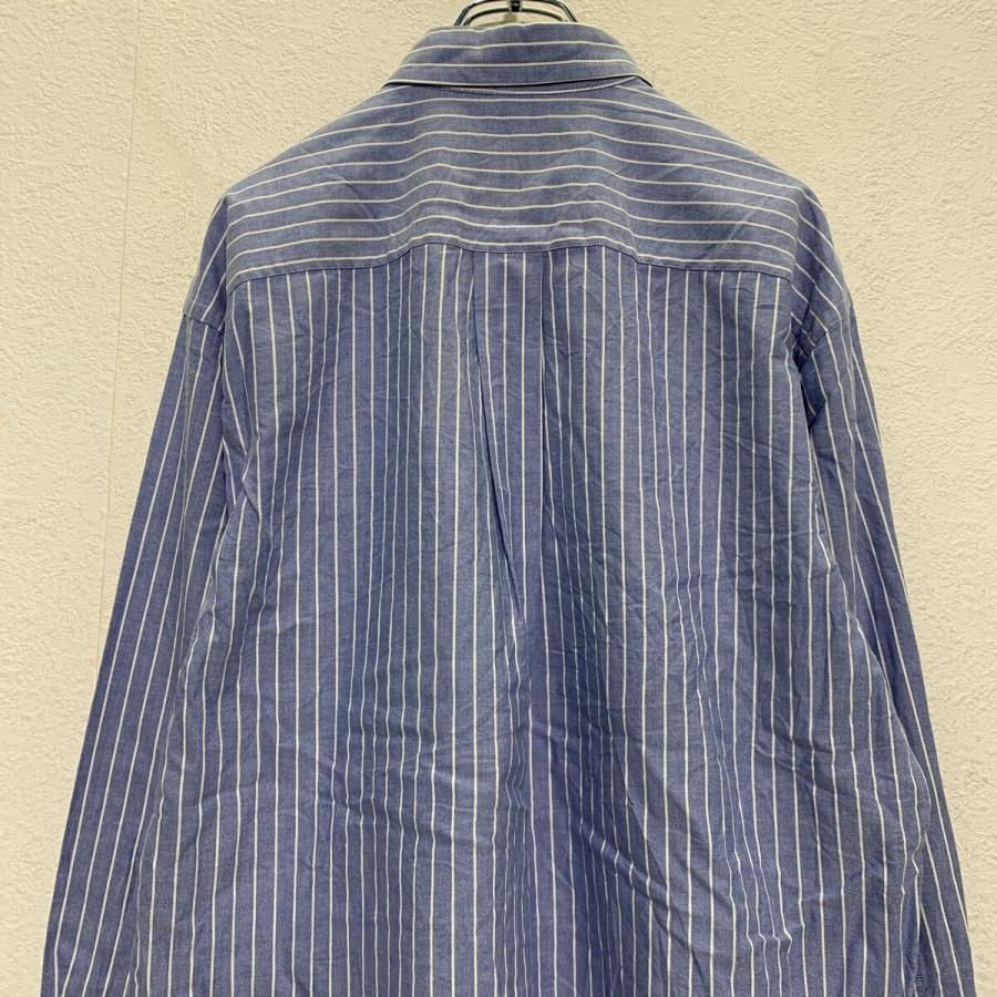 NAUTICA 長袖 ストライプシャツ 16 L〜 ライトブルー ノーティカ