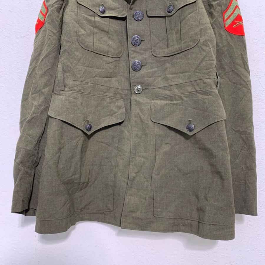 US Marine Corps ドレスジャケット 38S M〜 オリーブ USMC ミリタリー 制服 古着卸 アメリカ仕入 a604-5548｜voxtrading9｜03