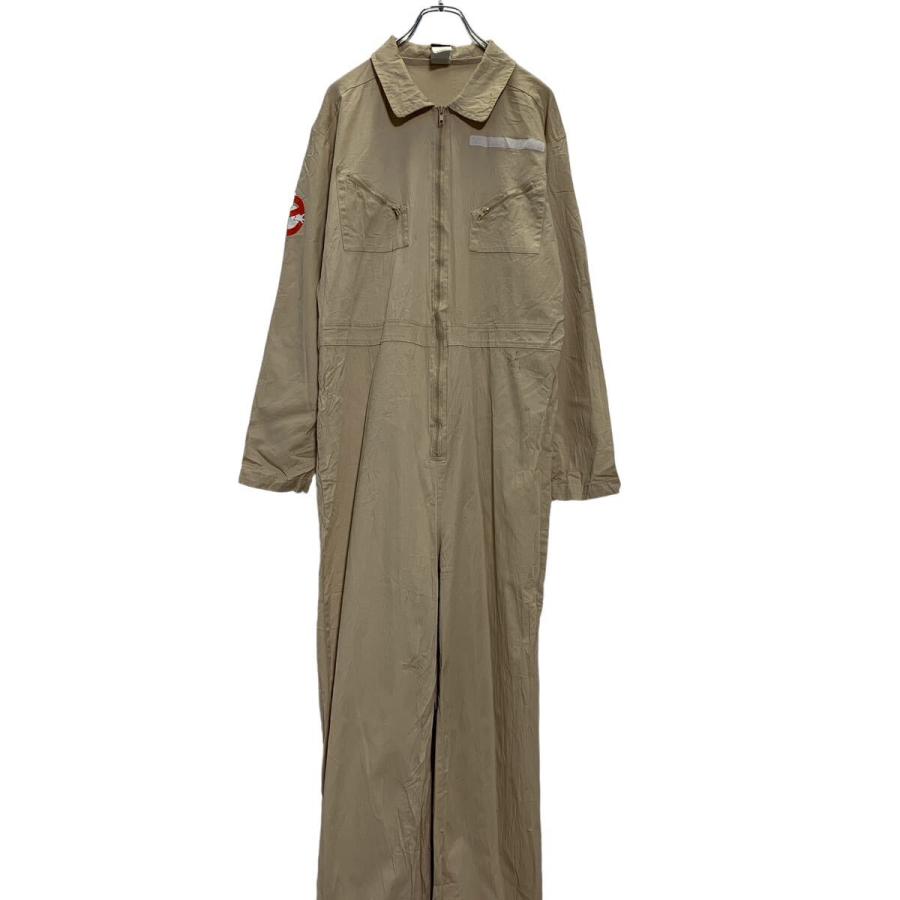 GHOSTBUSTERS 長袖つなぎ W38 S ベージュ ゴーストバスターズ フロント