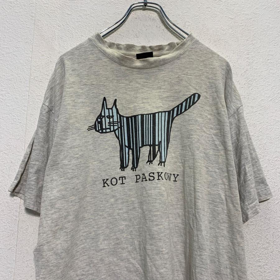 TOP-TEX 半袖 キャラクター プリントTシャツ XL 杢グレー ビッグサイズ