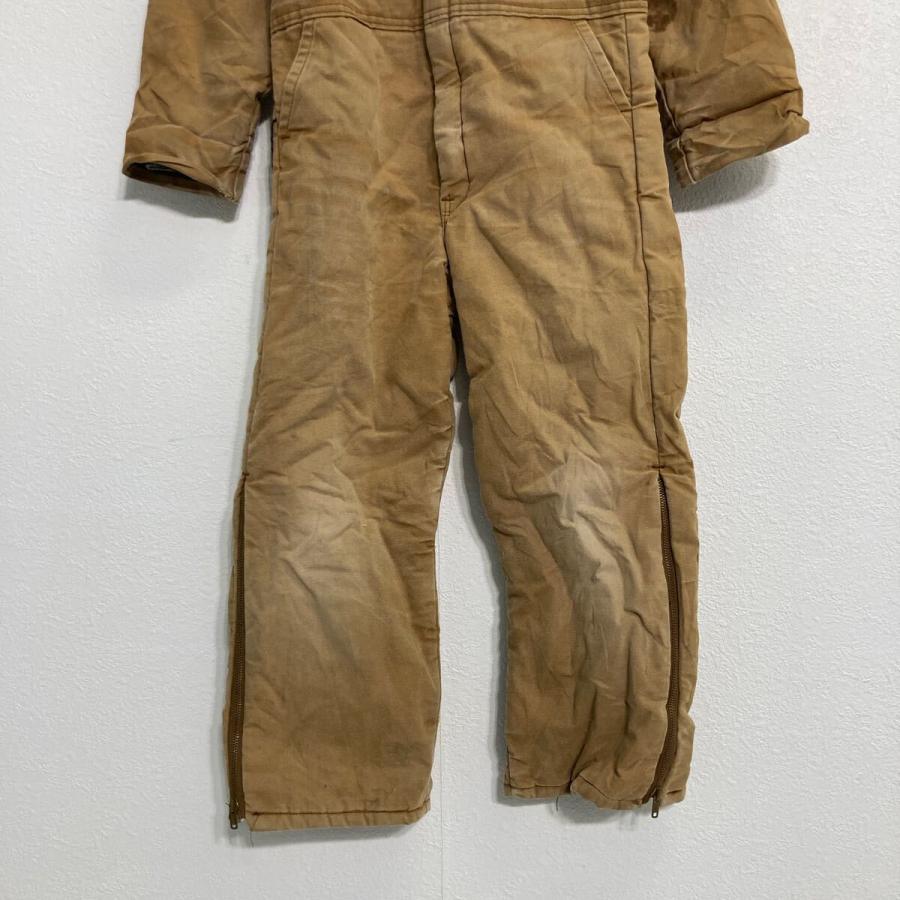 POLAR KING ダック 中綿 長袖つなぎ W30 キッズ ブラウン ワークウェア