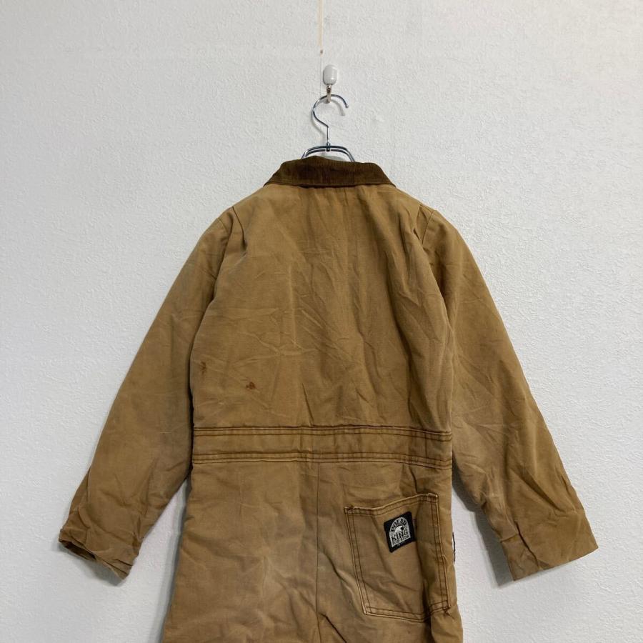 POLAR KING ダック 中綿 長袖つなぎ W30 キッズ ブラウン ワークウェア