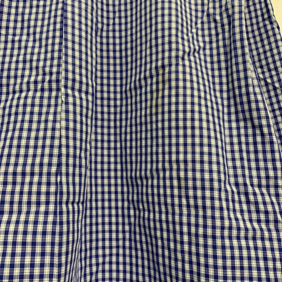 BROOKS BROTHERS 長袖 チェックシャツ L ブルー ホワイト ブルックス