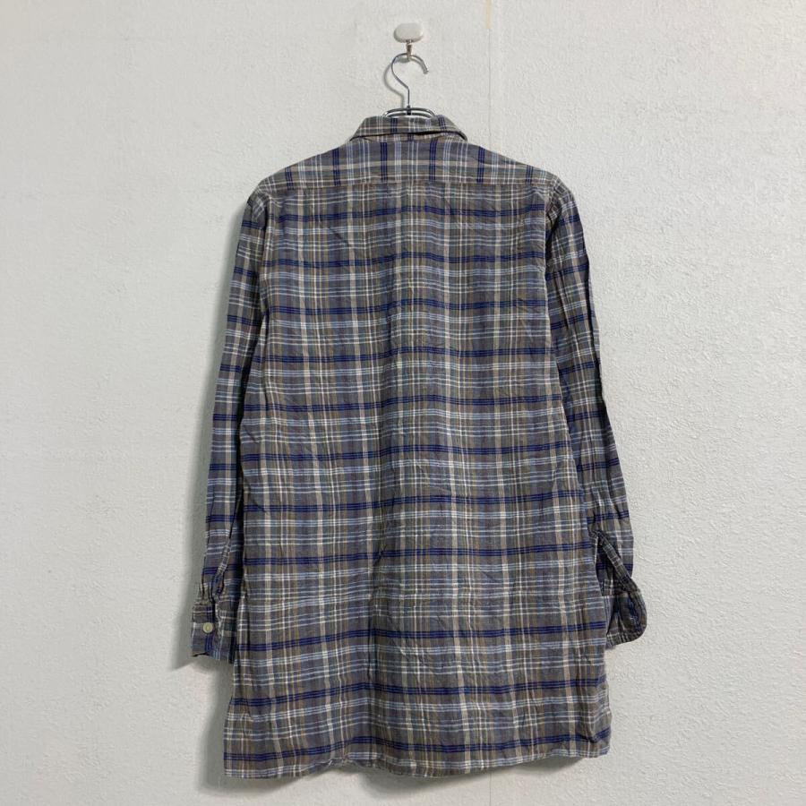WERNER BARTMUS 長袖 チェック シャツ M〜 グレー ブルー オレンジ 