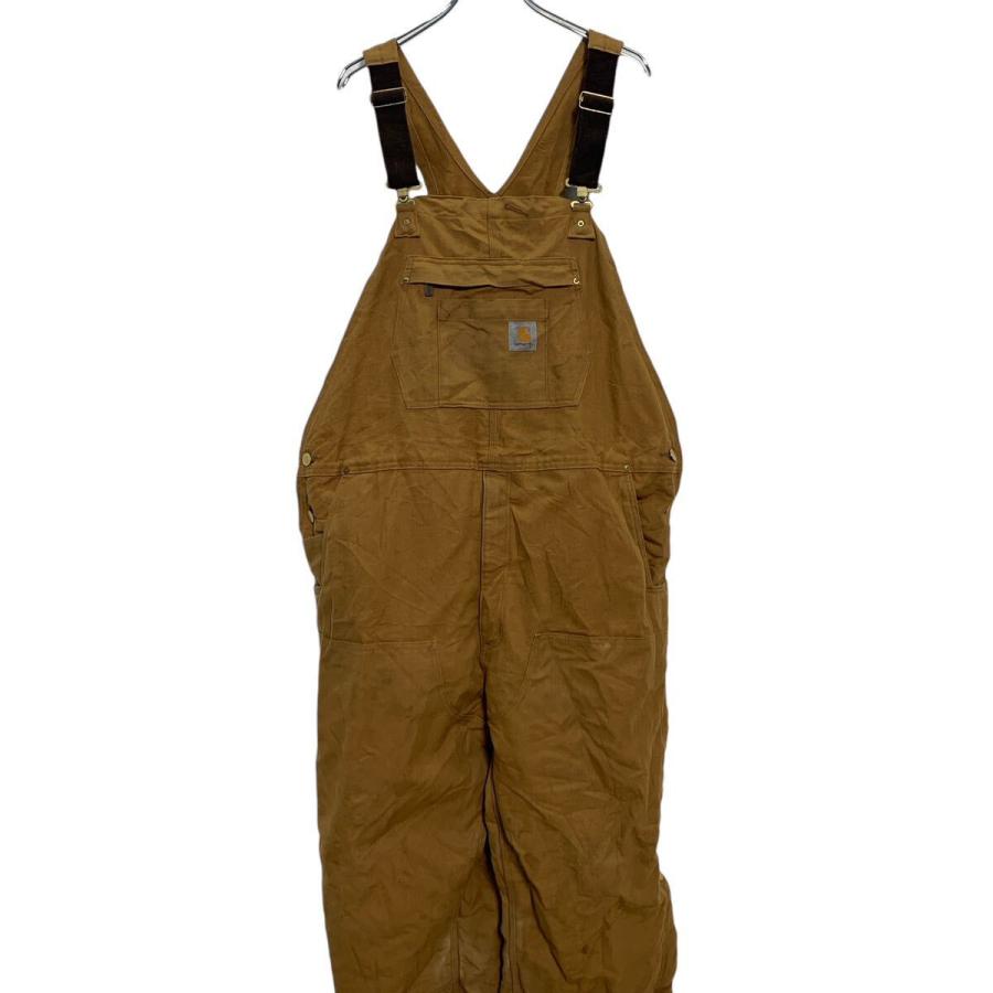 carhartt ダック オーバーオール W46 XL ブラウン カーハート メキシコ