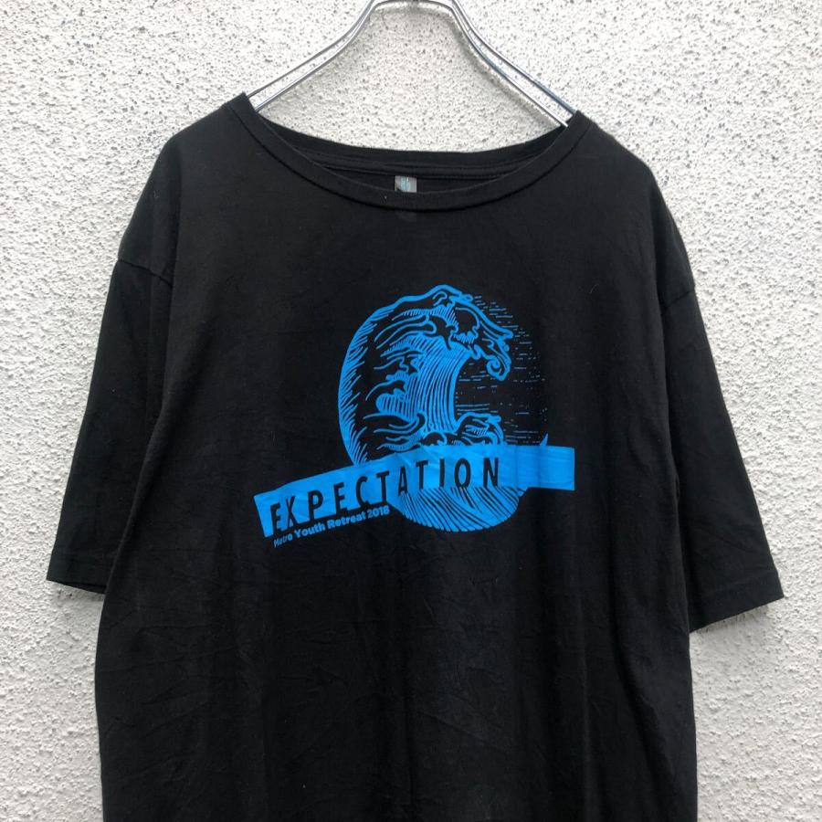 DISTRICT MADE 半袖 プリント Tシャツ M ブラック クルーネック 古着卸