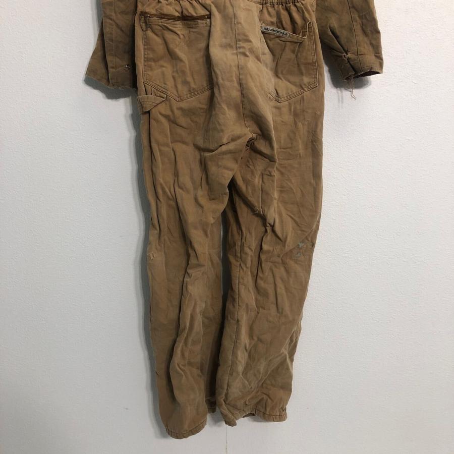 ZERO-ZONE by Walls 長袖 中綿 つなぎ W35 ブラウン ワーク