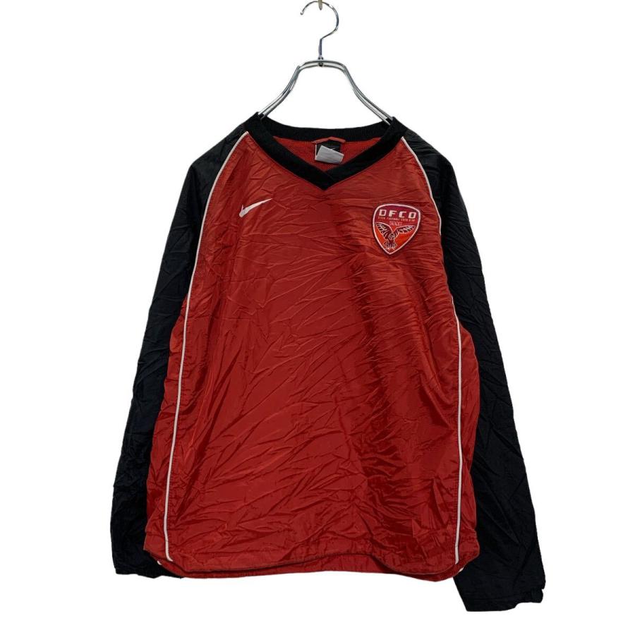 NIKE ナイロン プルオーバー L 150 キッズ レッド ブラック ナイキ