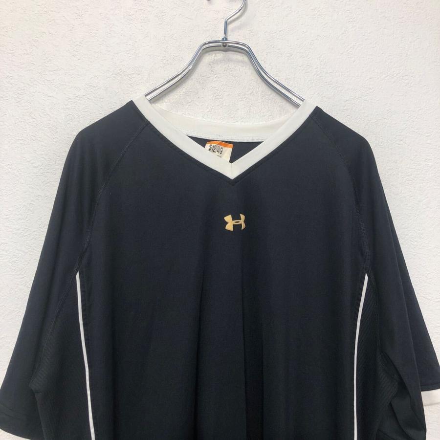 UNDER ARMOUR 半袖 プリント Tシャツ アンダーアーマー XL ブラック ビッグサイズ スポーツウェア 古着卸 アメリカ仕入 a605-5800｜voxtrading9｜02