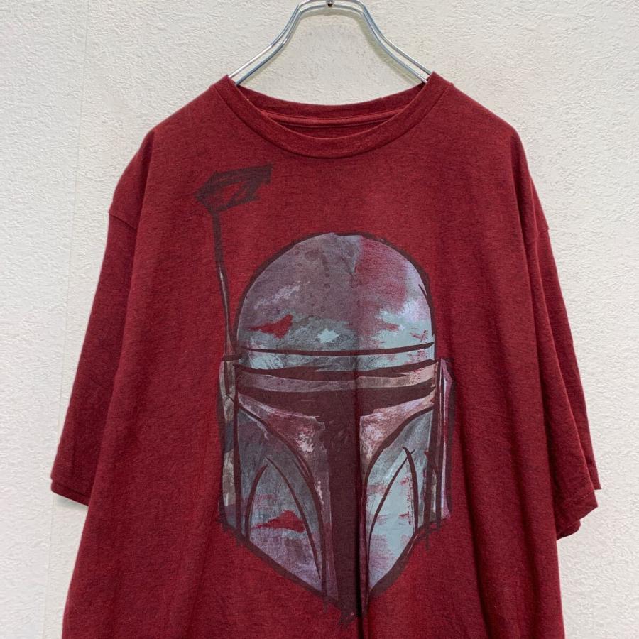 STAR WARS 半袖 キャラクター プリントTシャツ XL バーガンディ ビッグ
