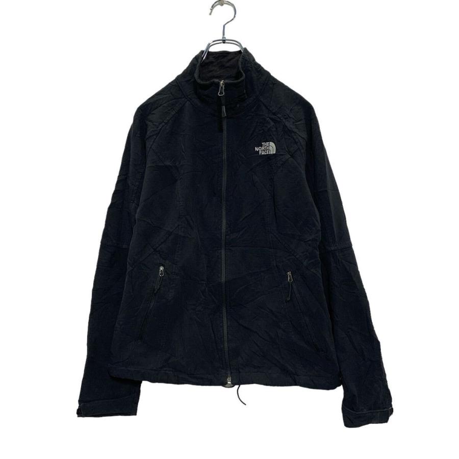 古着 THE NORTH FACE ソフトシェルジャケット 裏ボア L 黒色 THE NORTH 