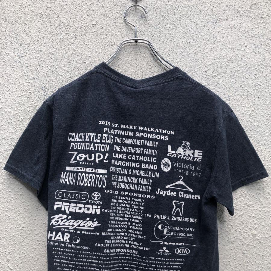 GILDAN 半袖 プリント Tシャツ ギルダン S ブルー バックプリント 