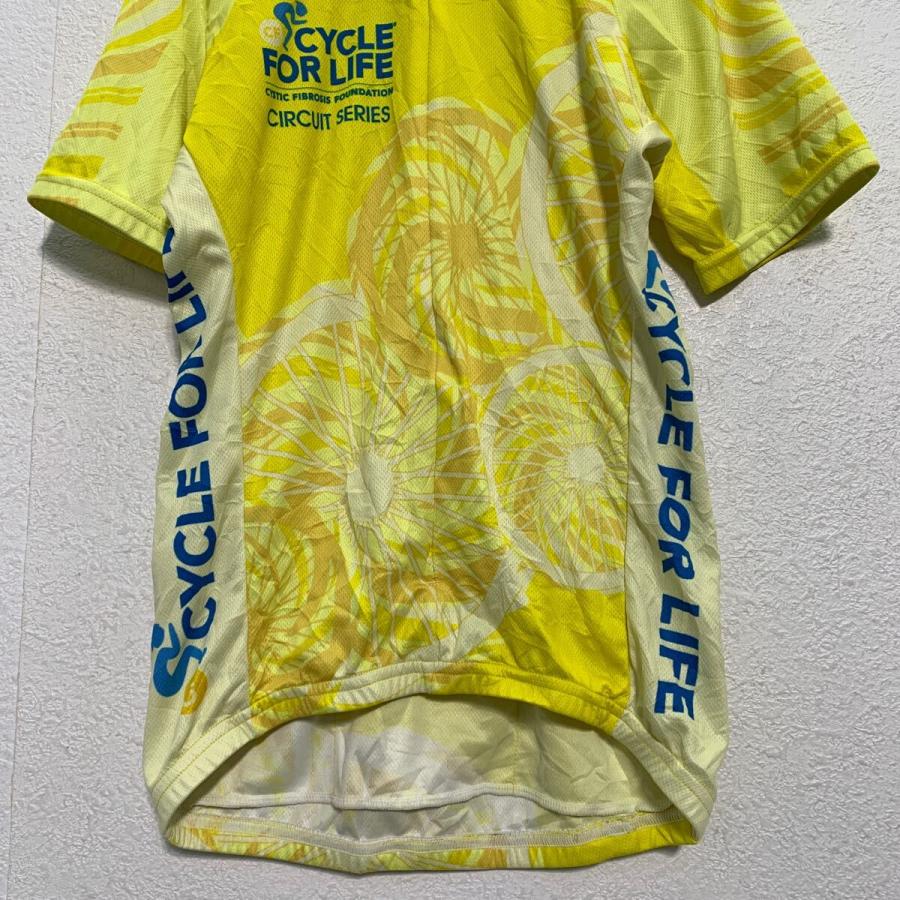VOLEA サイクルジャージ S イエロー USA製 スポーツウェア フルジップ